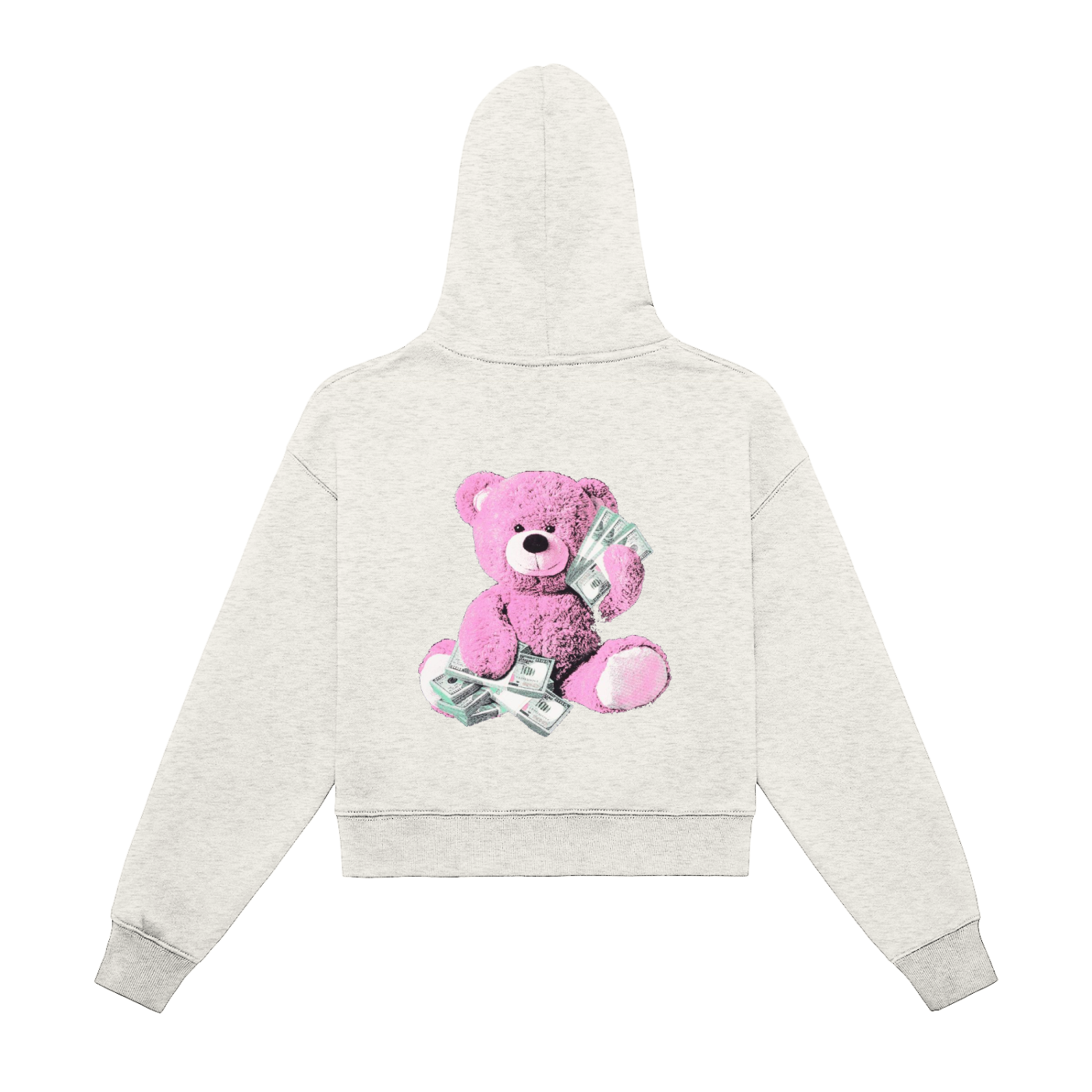 Fleeced Zip-Up Cropped Hoodie Female
