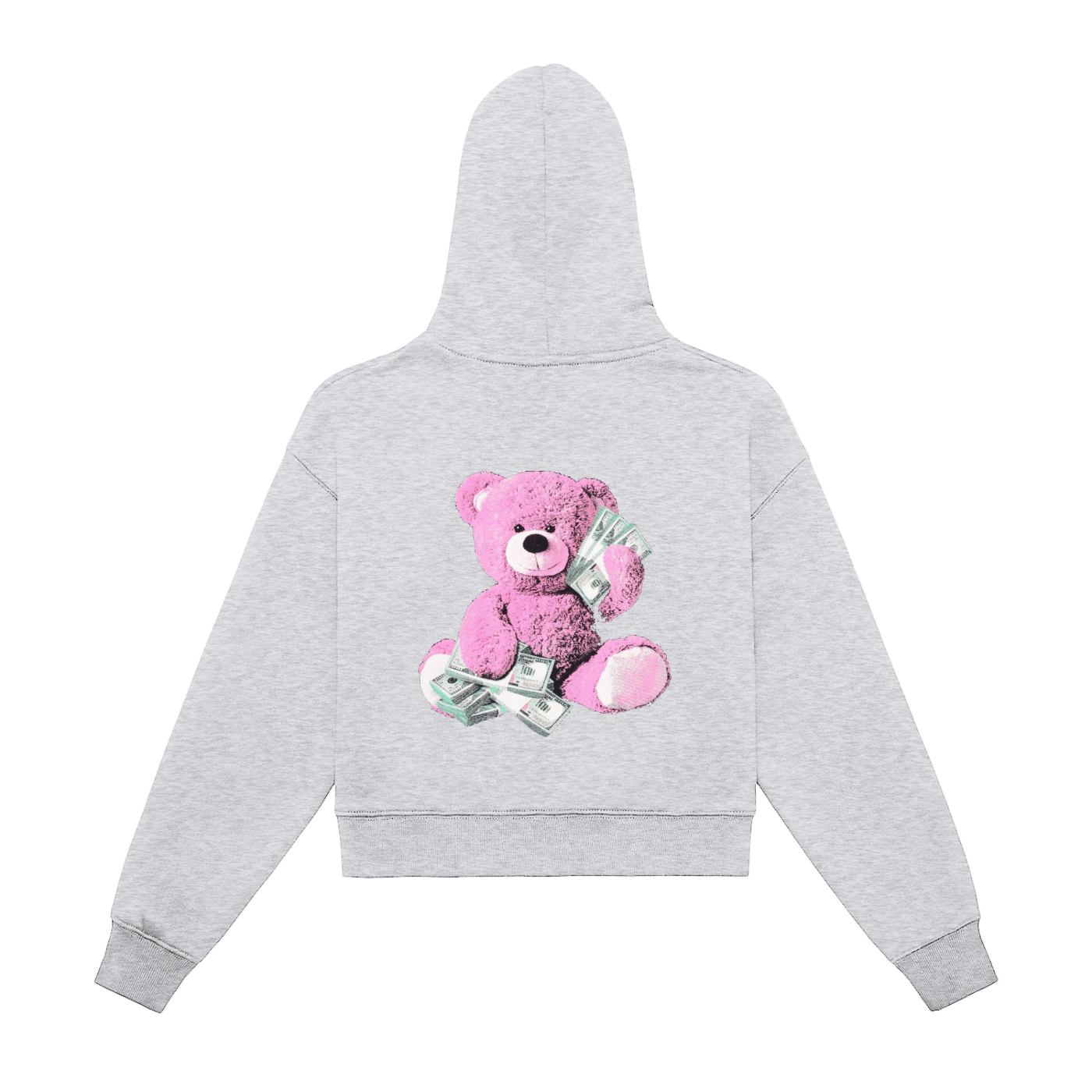 Fleeced Zip-Up Cropped Hoodie Female