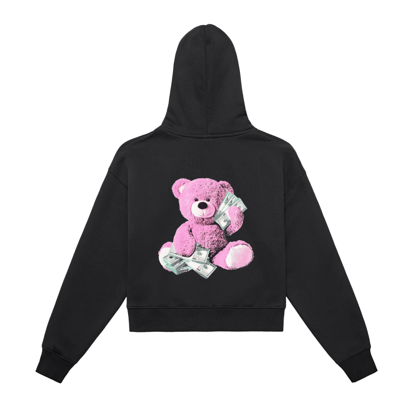 Fleeced Zip-Up Cropped Hoodie Female