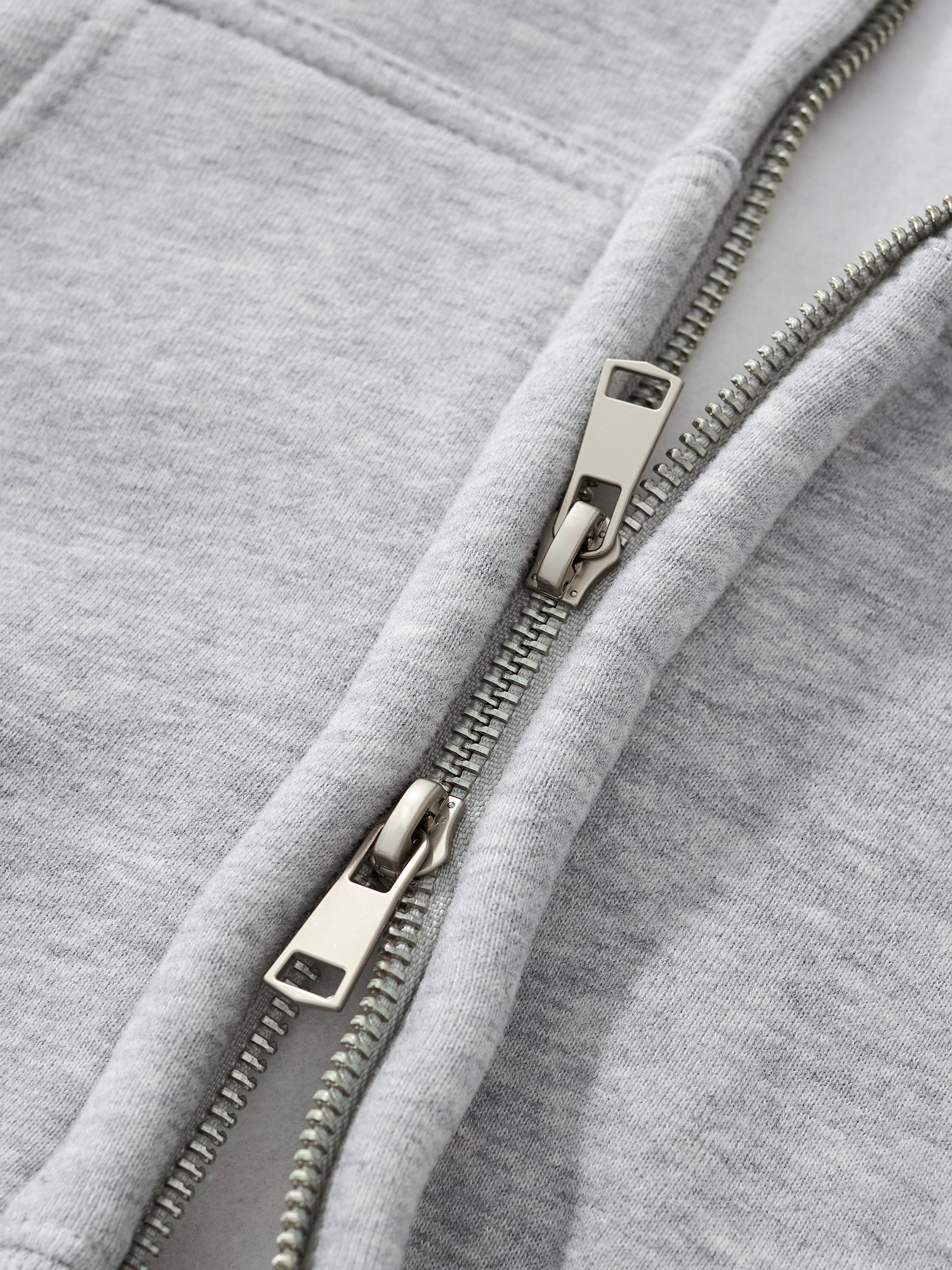 Fleeced Zip-Up Cropped Hoodie Female