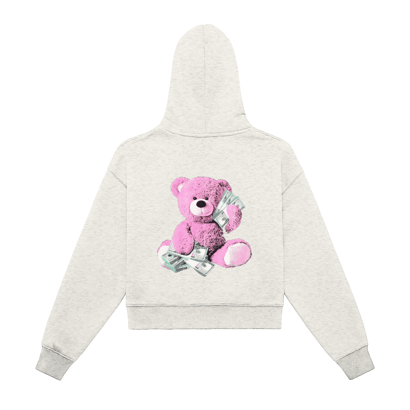 Fleeced Zip-Up Cropped Hoodie Female