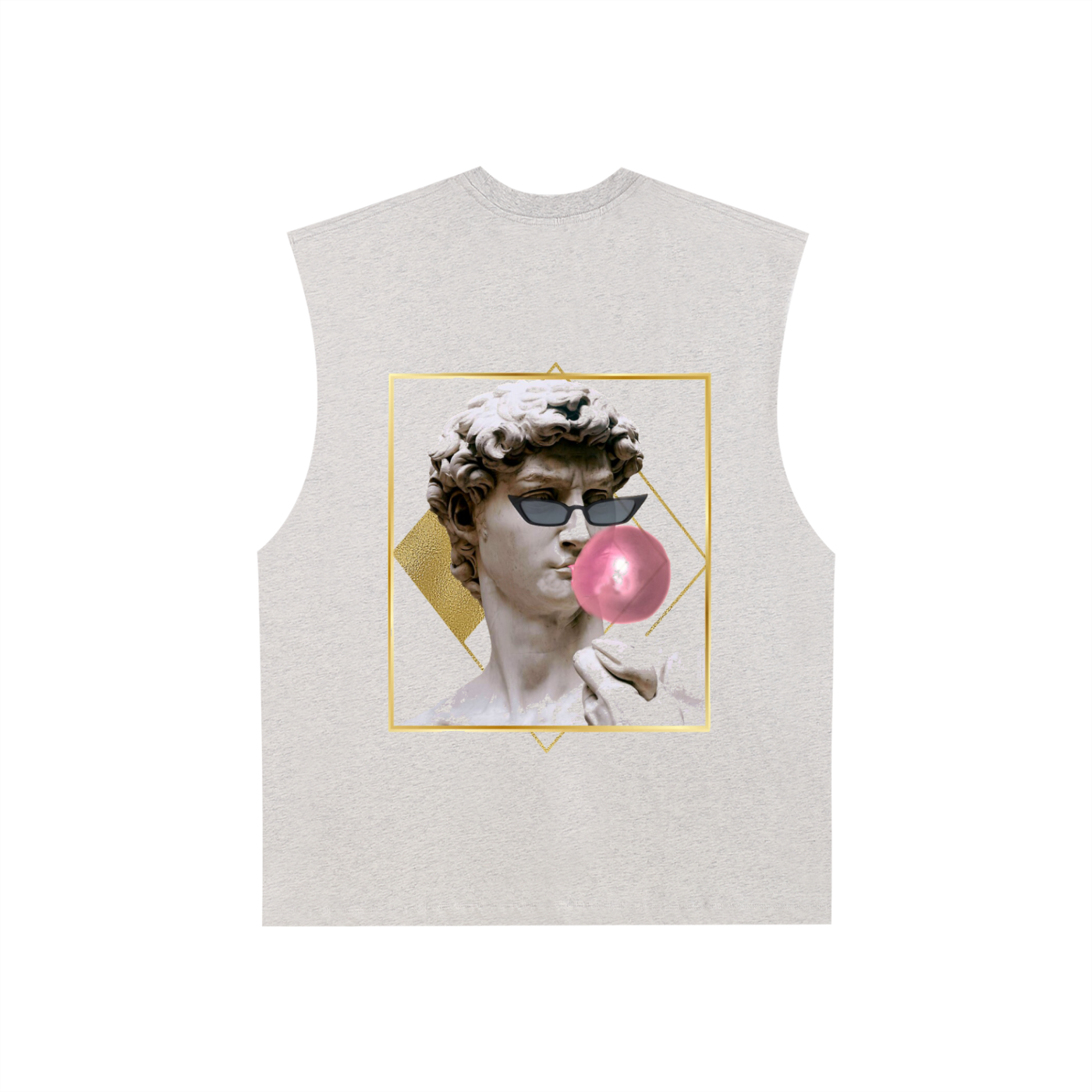 Raw Edge Cotton Tank Top